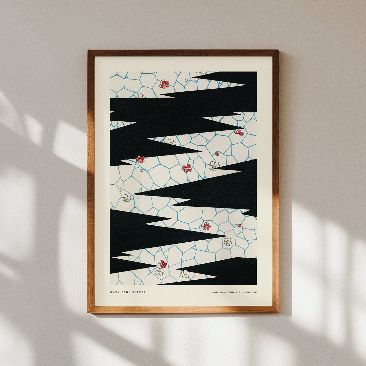 Flowers On A Footpath by Watanabe Seitei for Bijutsu Sekai Print