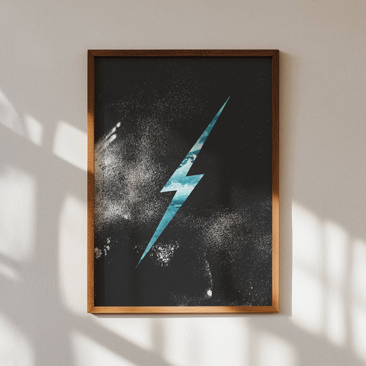 Sea Lighting Bolt Three Print