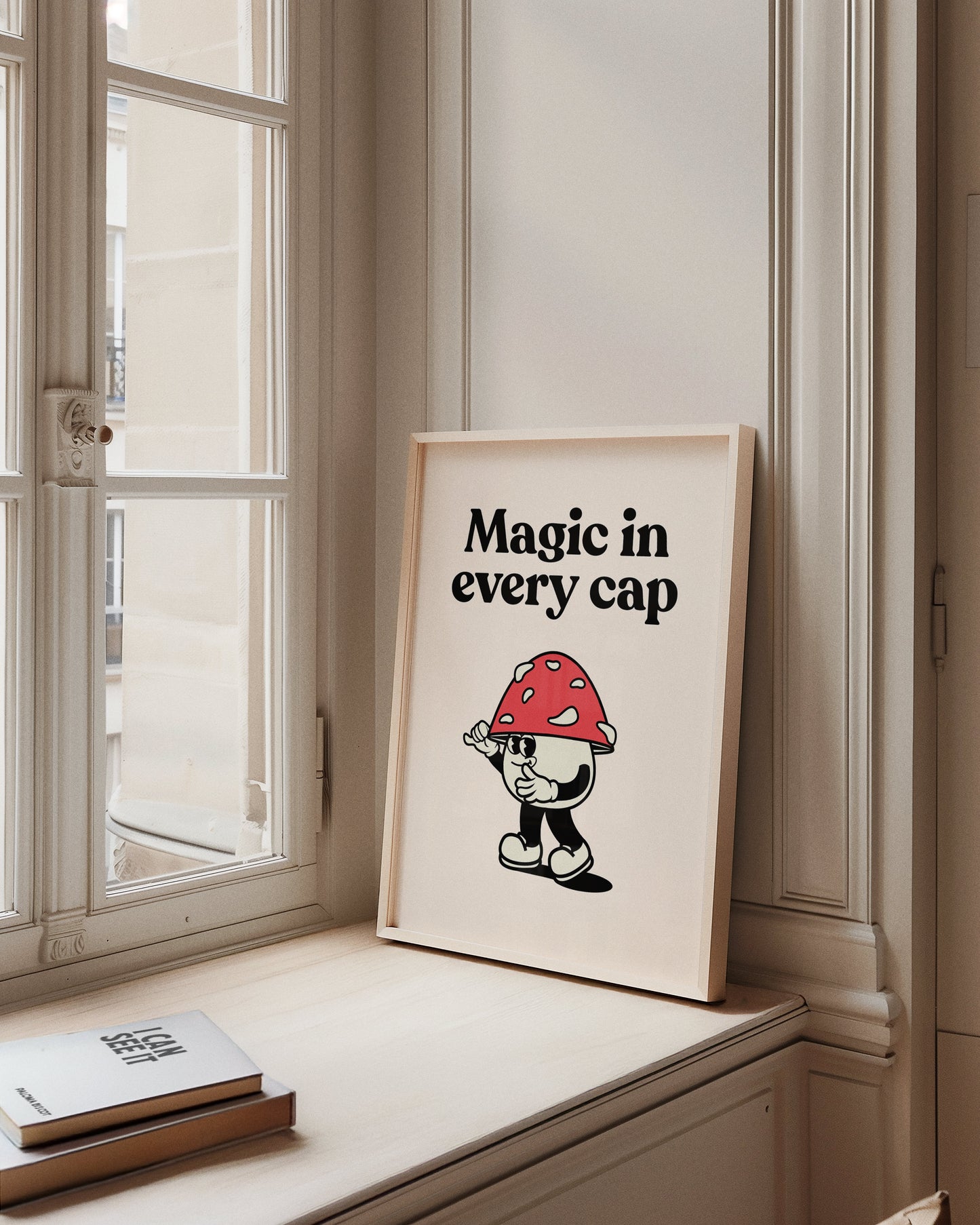 Magic In Every Cap Mushroom Retro Print