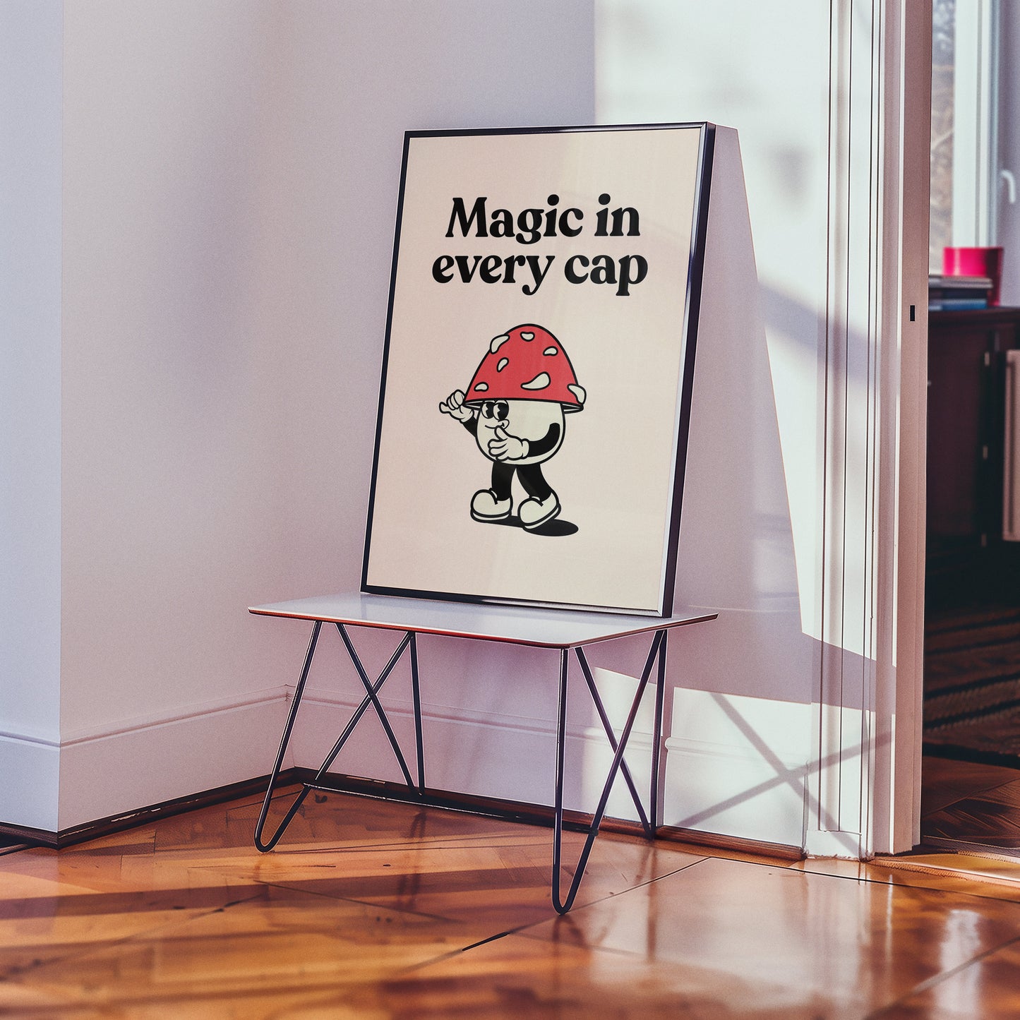 Magic In Every Cap Mushroom Retro Print