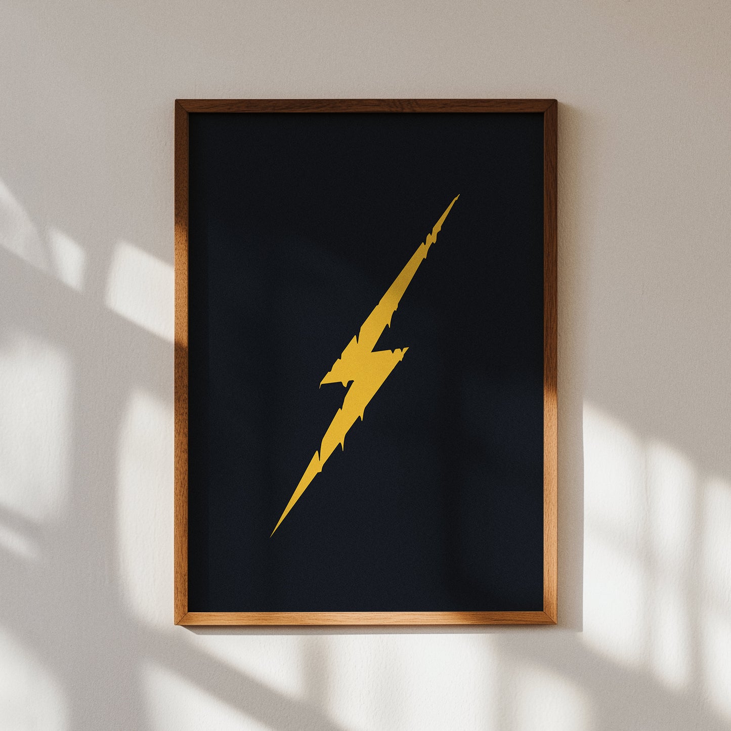 Melting Lightning Bolt Print
