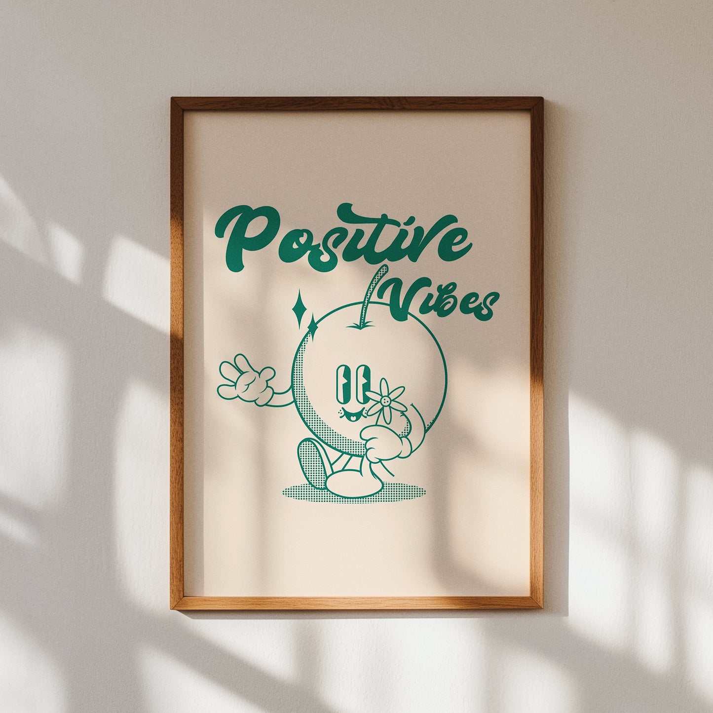 Positive Vibes Retro Print
