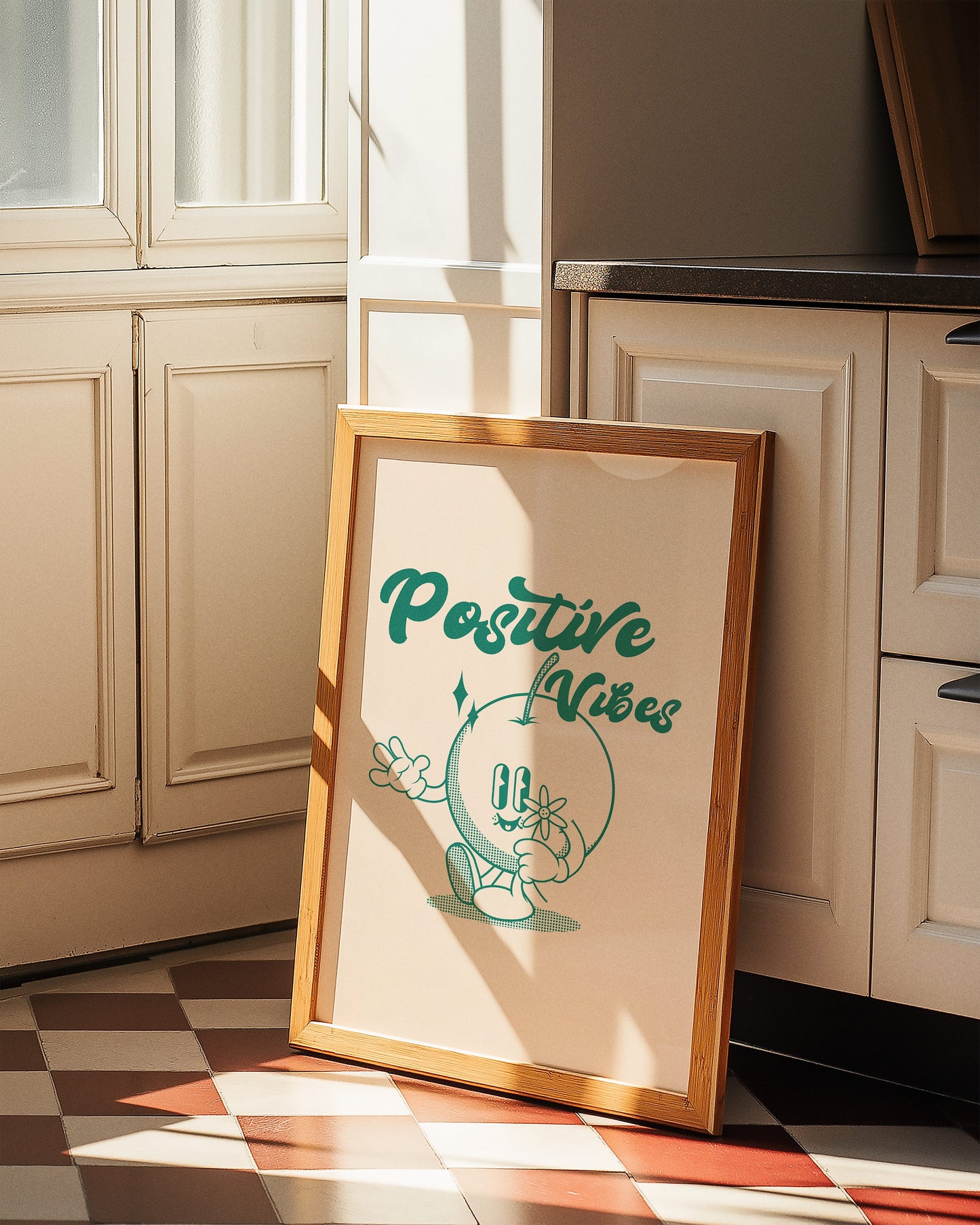 Positive Vibes Retro Print