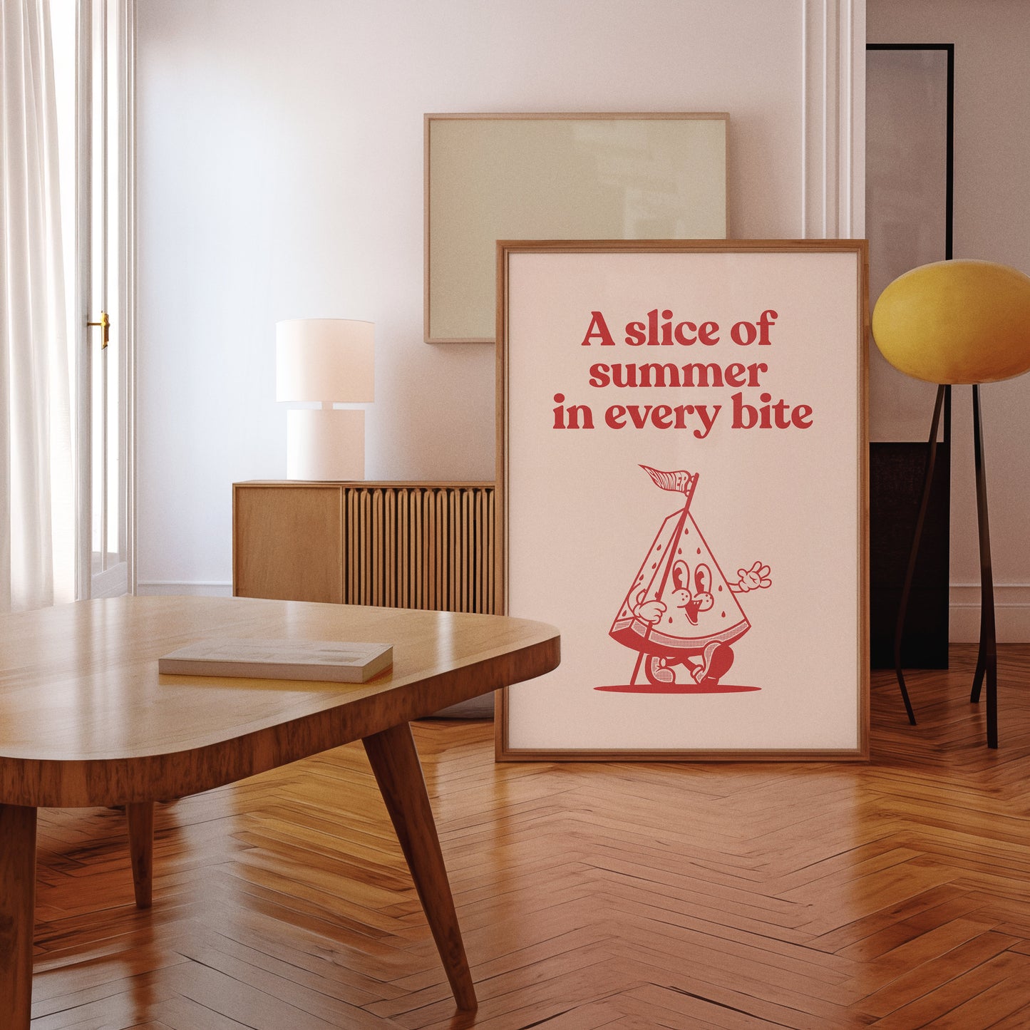 A Slice Of Summer Watermelon Retro Print