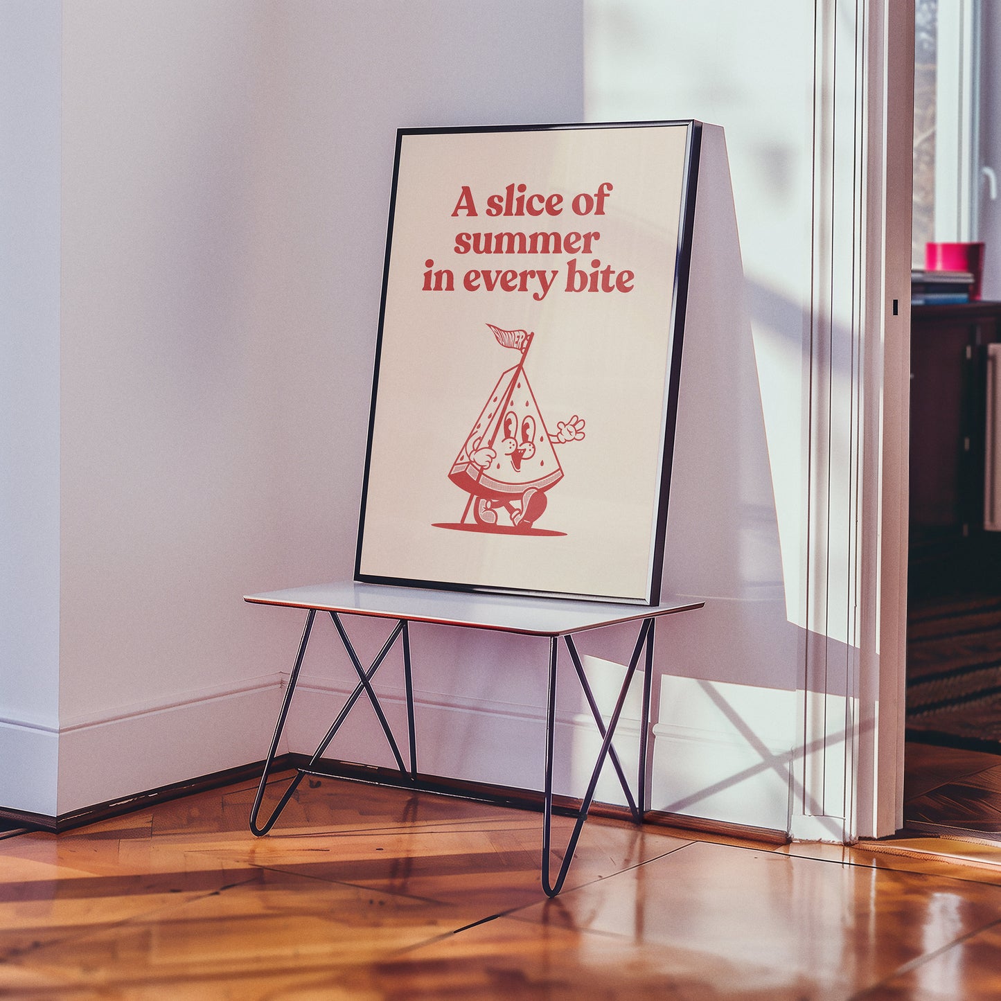 A Slice Of Summer Watermelon Retro Print