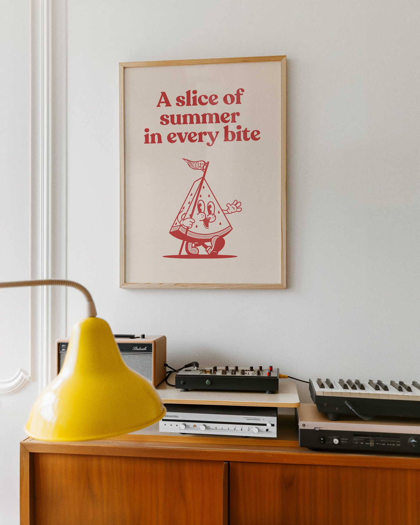 A Slice Of Summer Watermelon Retro Print