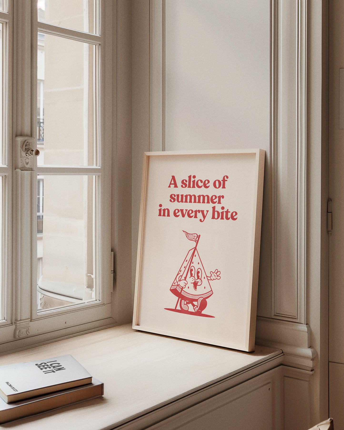 A Slice Of Summer Watermelon Retro Print